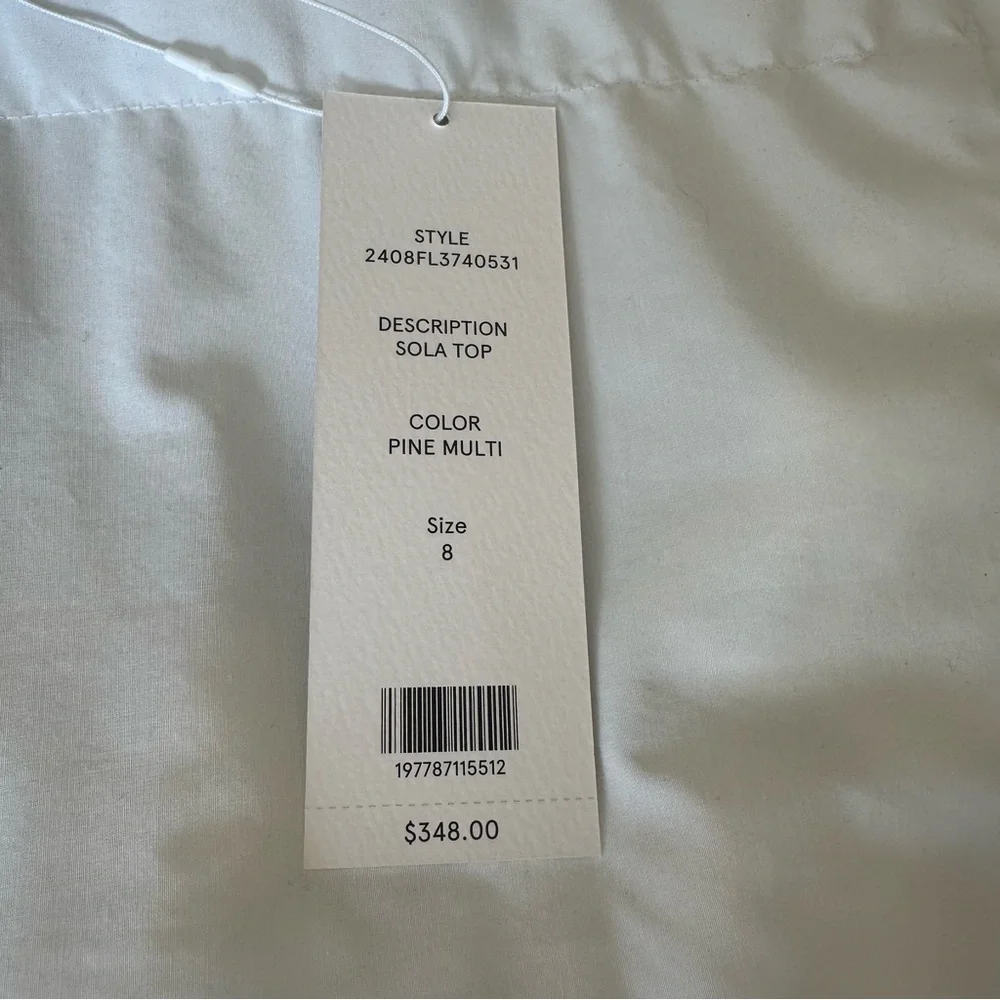 NWT Veronica Beard Sola Silk Camisole Top. Unique and Beautiful. Size 8. - Picture 2 of 12